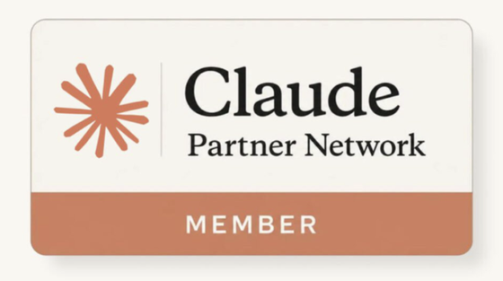 Selo de membro do Claude Partner Network, da Anthropic